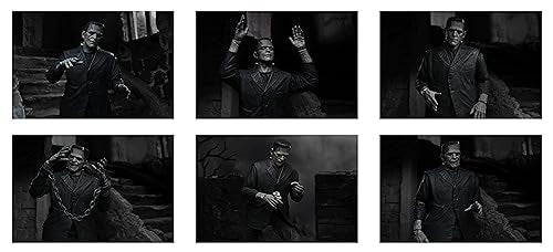 NECA Universal Monsters Ultimate Frankenstein's Monster (Black & White) – 7” Scale Action Figure