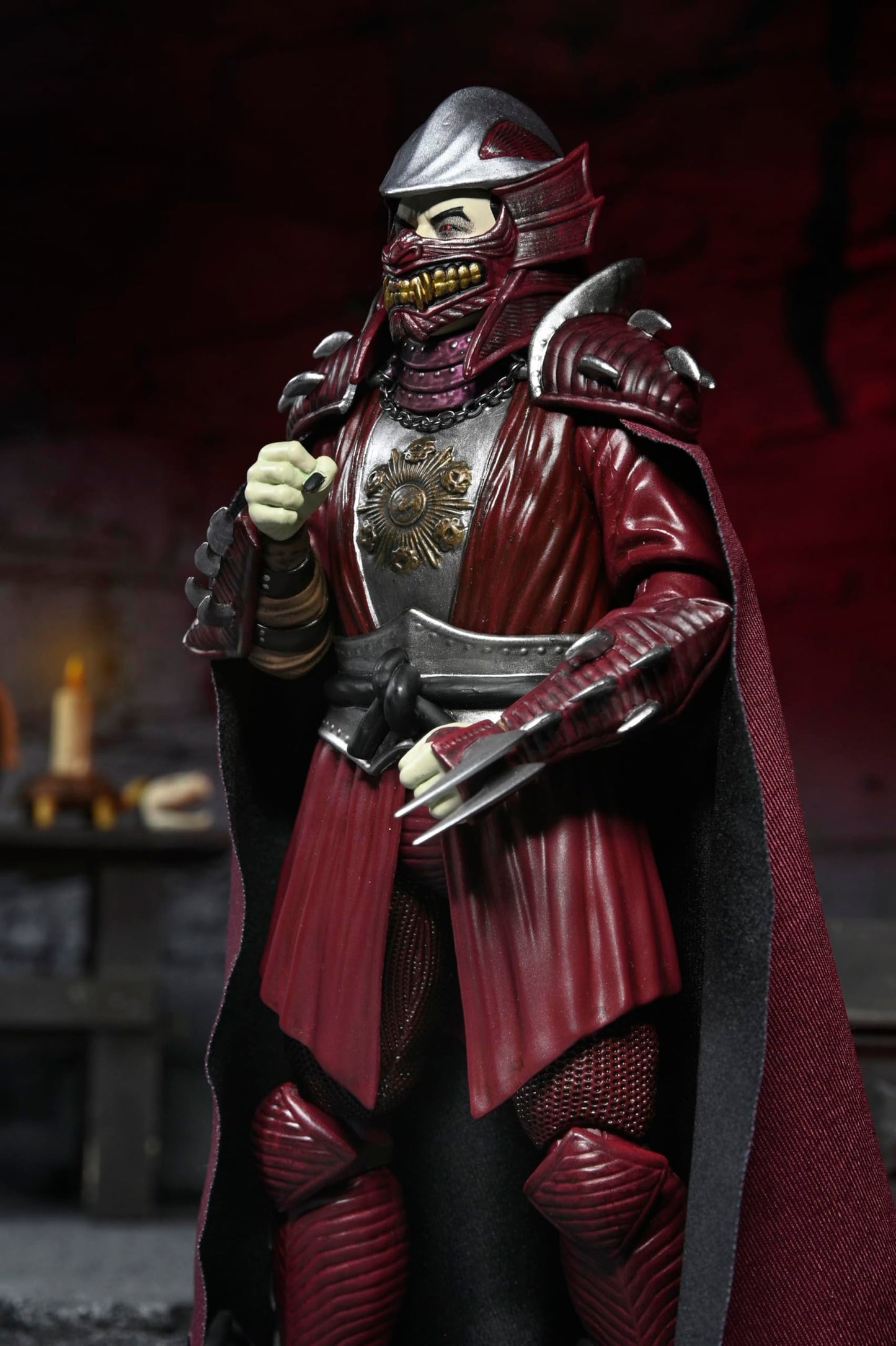 NECA Universal Monsters x TMNT Shredder as Dracula Crimson 7-Inch Figure Collectible