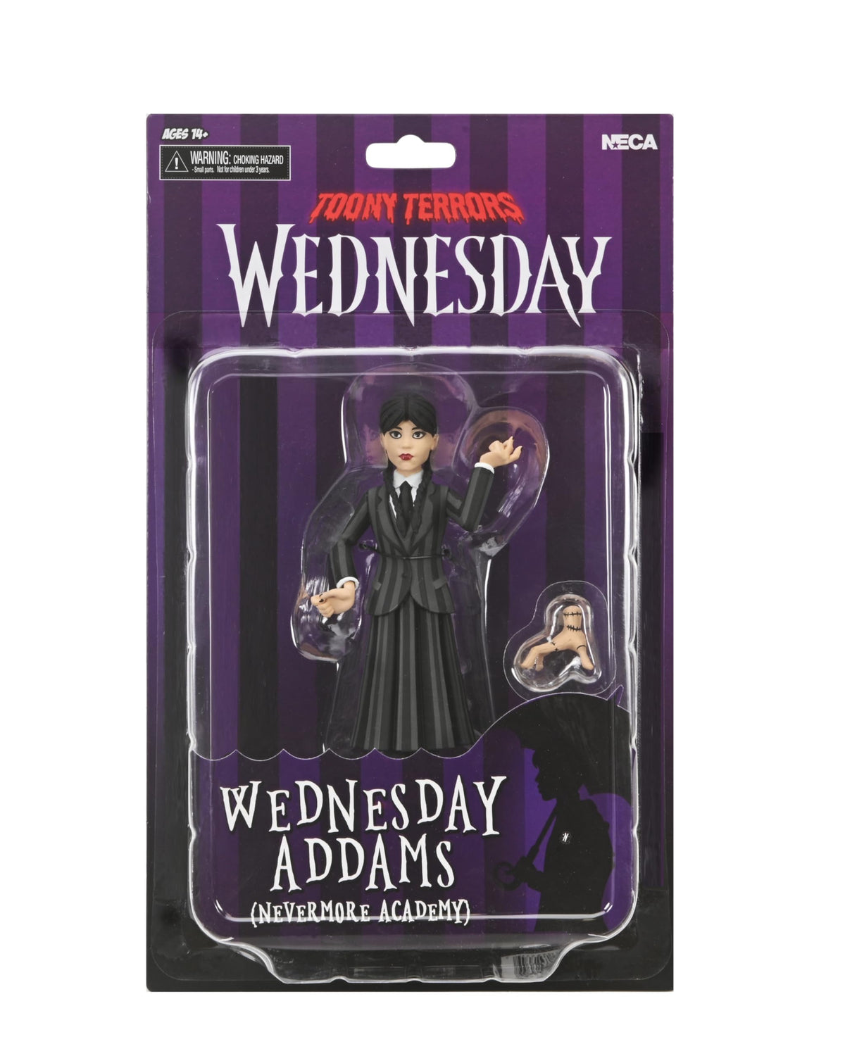 NECA Collectible Wednesday Addams 6-inch Toony Terrors – Nevermore Uniform