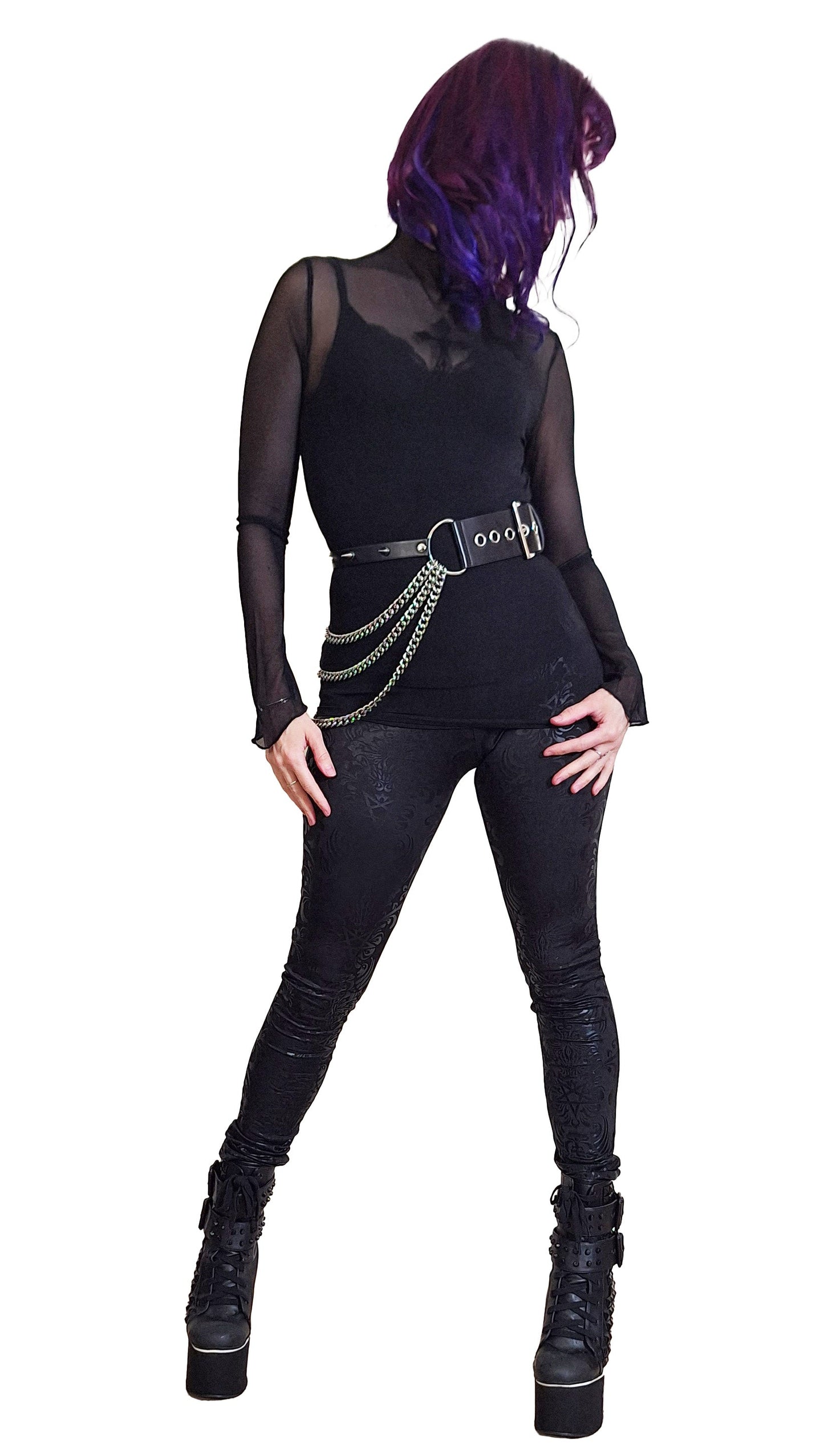 Necessary Evil Nyx Asymmetric Chain Belt
