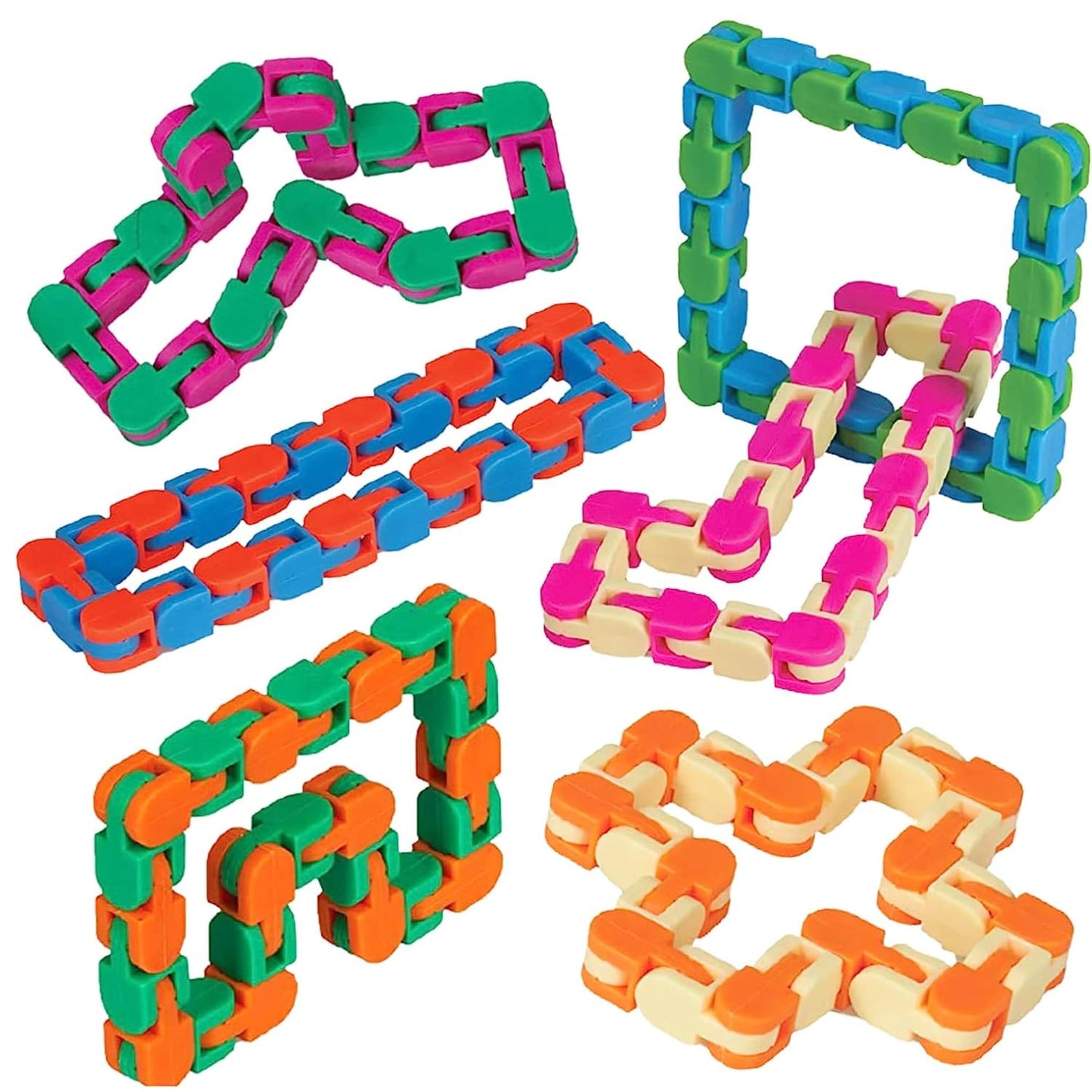 Neliblu Wacky Tracks 6 Pack – Sensory Fidget Toys for Focus & Stress Relief