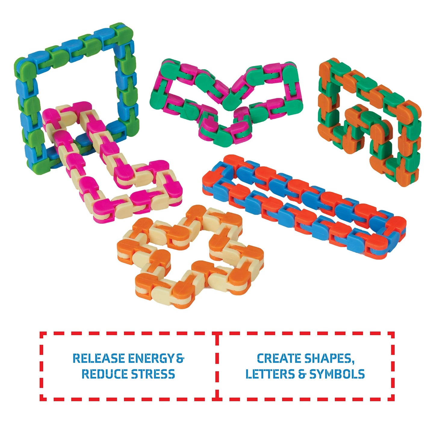 Neliblu Wacky Tracks 6 Pack – Sensory Fidget Toys for Focus & Stress Relief