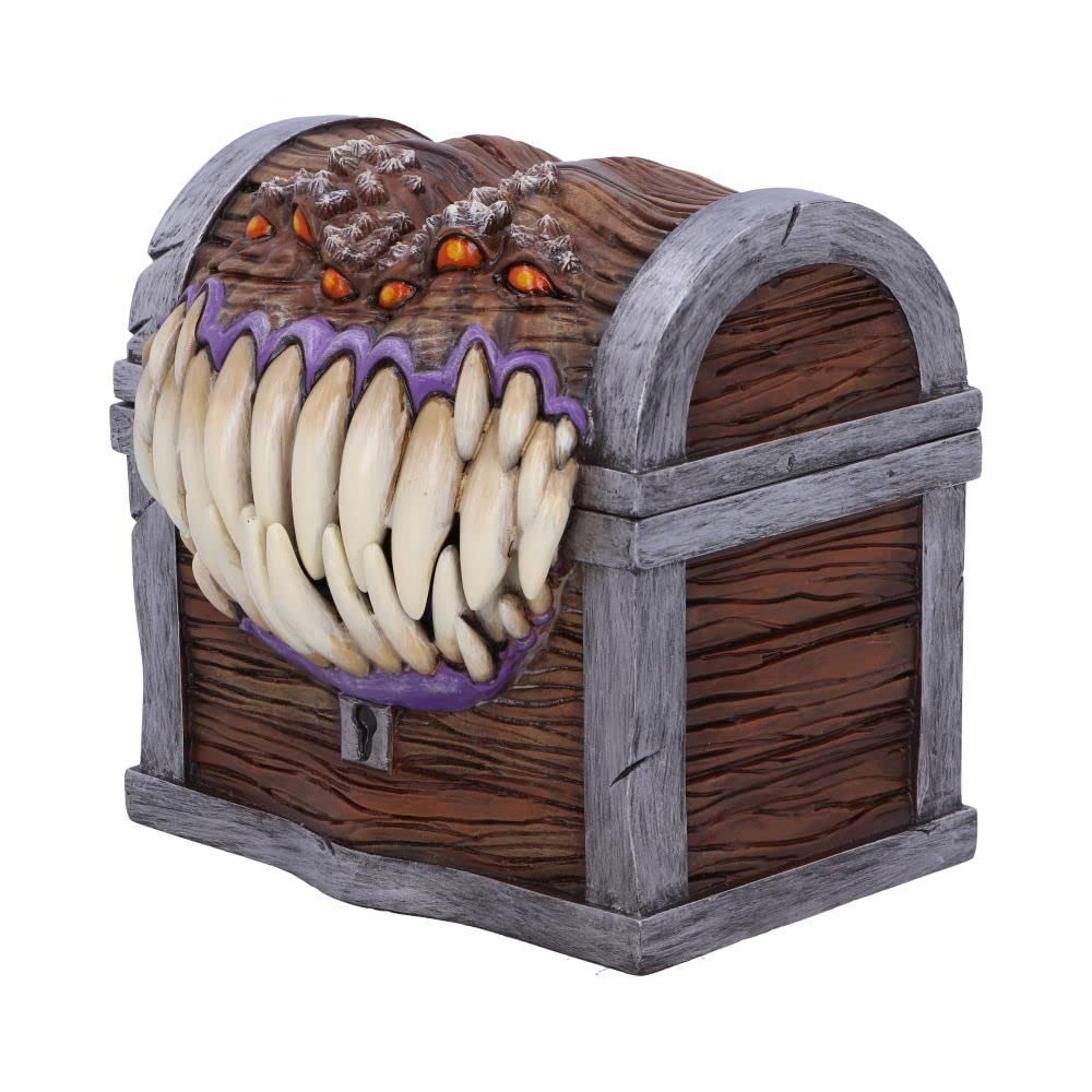 Nemesis Now Dungeons & Dragons Mimic Dice Storage Box – Officially Licensed Resin, Hand-Painted