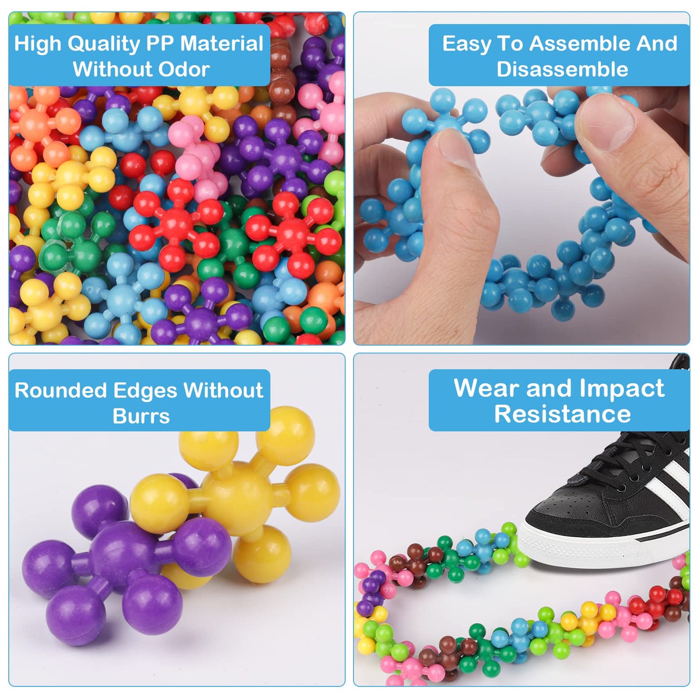 NEOACT 600 PCS Building Blocks – Interlocking Educational Toy for Preschoolers
