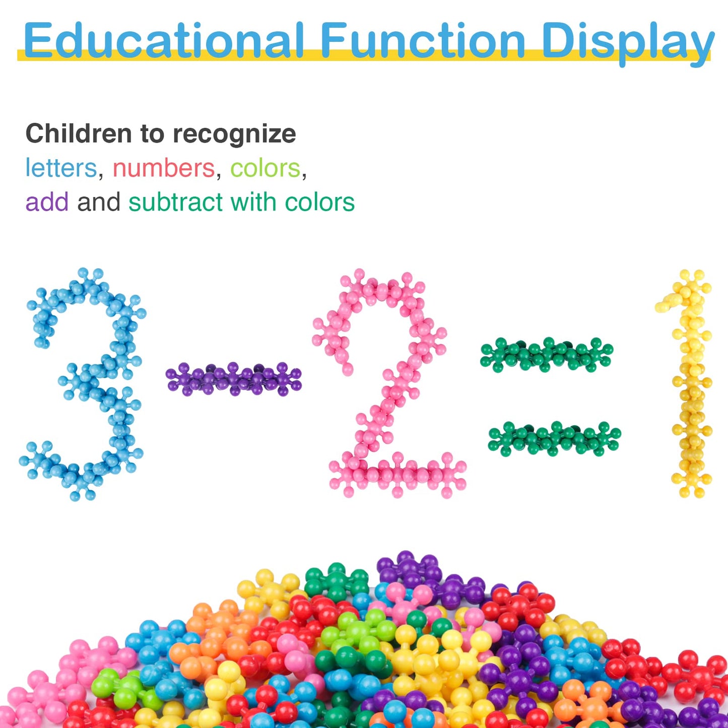 NEOACT 600 PCS Building Blocks – Interlocking Educational Toy for Preschoolers
