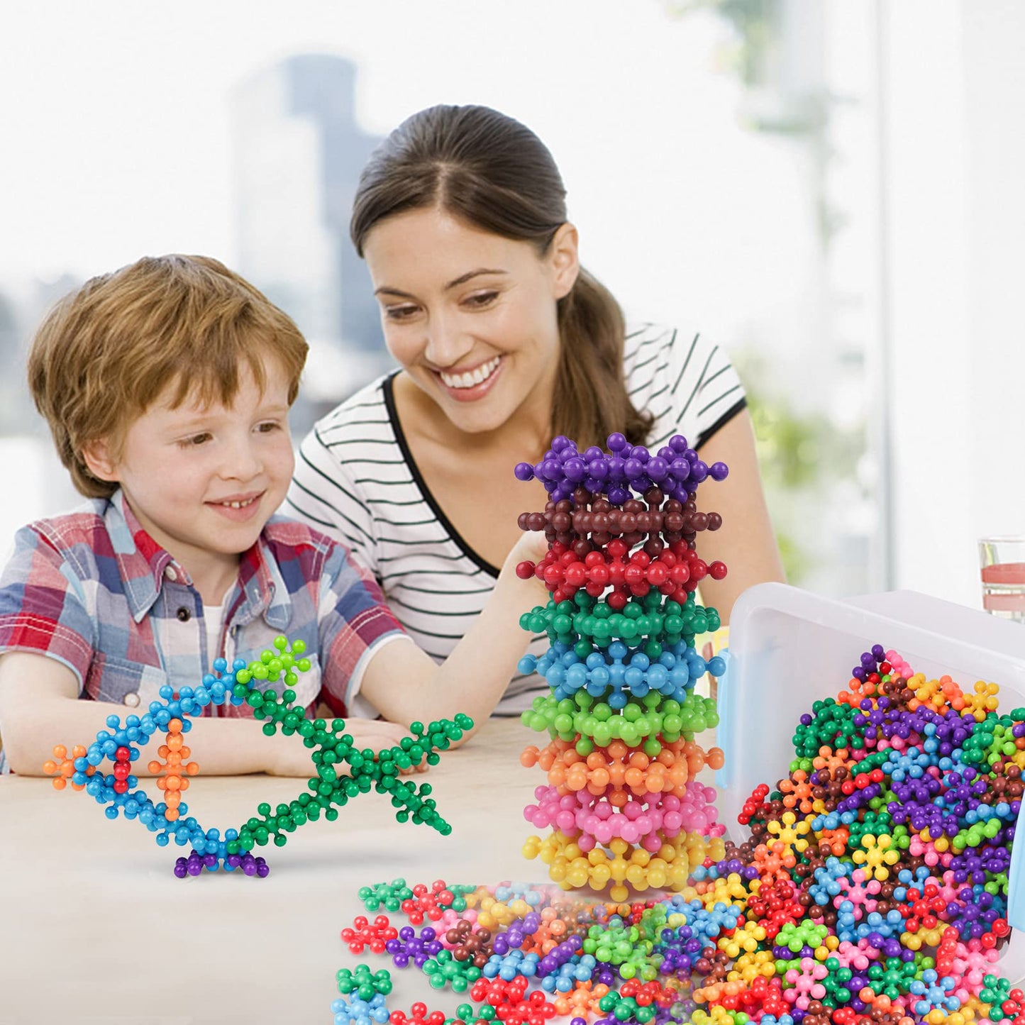 NEOACT 600 PCS Building Blocks – Interlocking Educational Toy for Preschoolers