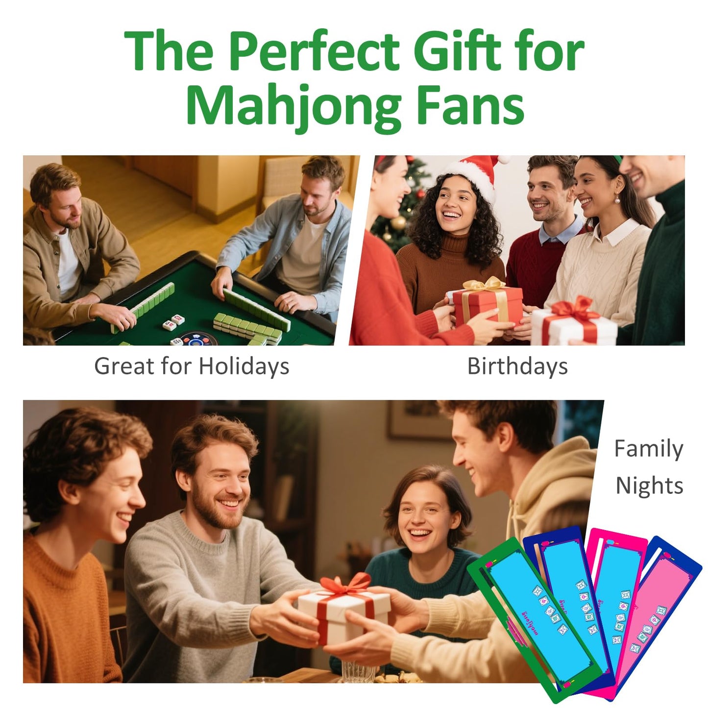 NeoDigix 4-Piece Mahjong Line Finder | American Mahjong Card Guide Strips