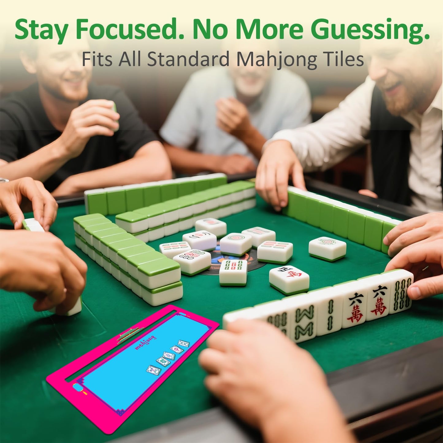 NeoDigix 4-Piece Mahjong Line Finder | American Mahjong Card Guide Strips