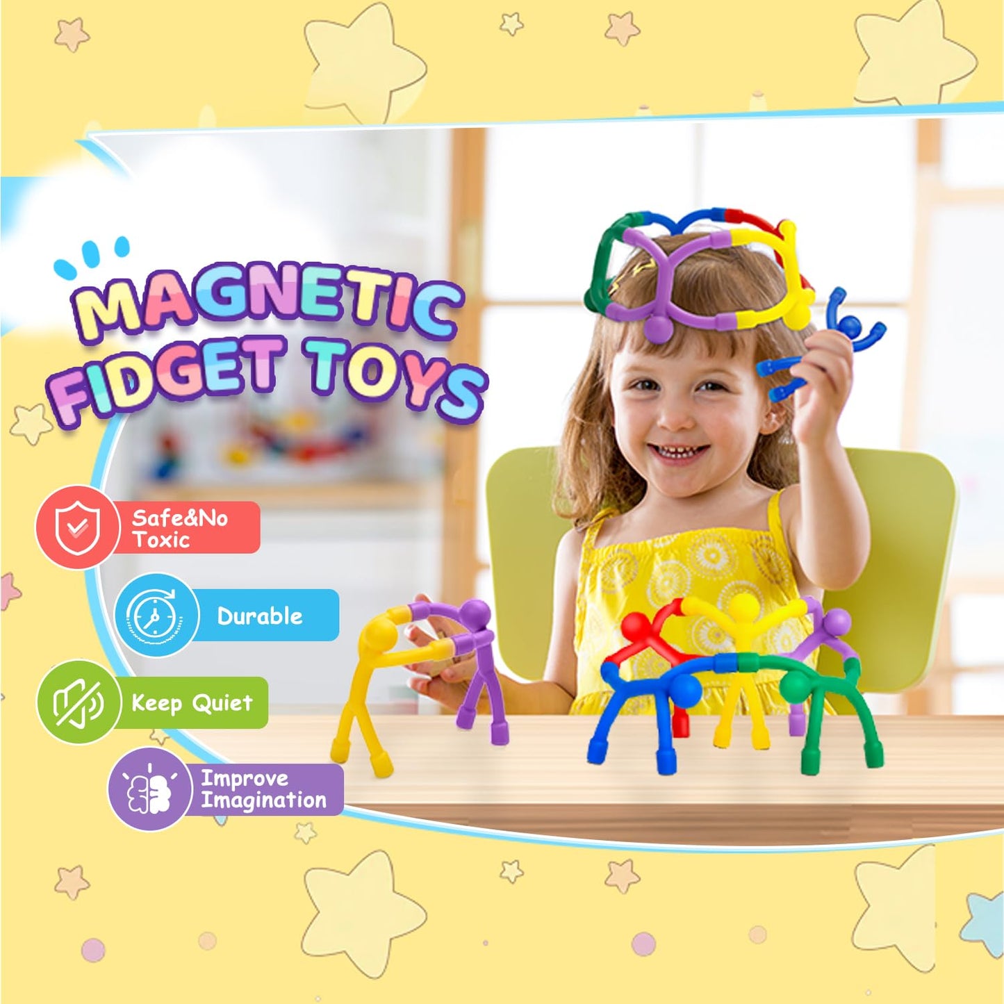 Neomuch Magnetic Toddlers Sensory Toys – 10-Piece Travel Activities for Kids 4-8