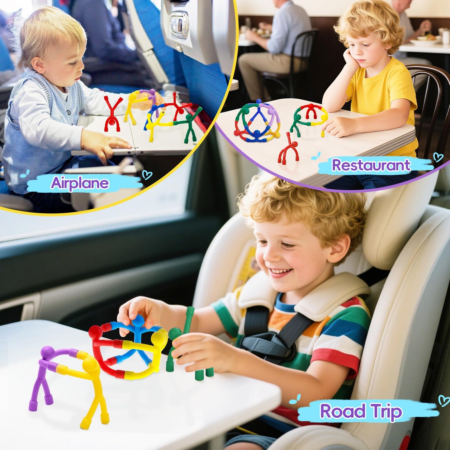 Neomuch Magnetic Toddlers Sensory Toys – 10-Piece Travel Activities for Kids 4-8