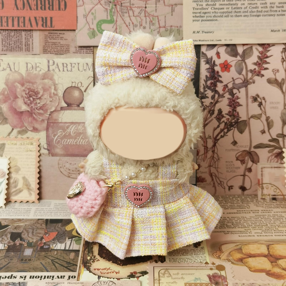 NEOVISTA Labubu Doll Clothes Set – 4-Piece Chic Outfit for 17cm Labubu Doll