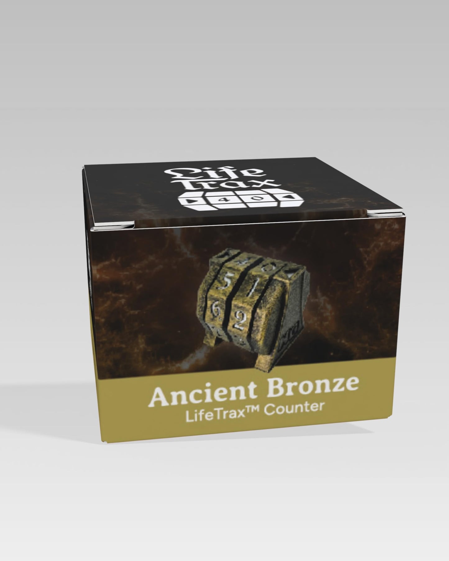 NERD GEAR LifeTrax MTG Life Counter – Durable Commander Accessory (Ancient Bronze)