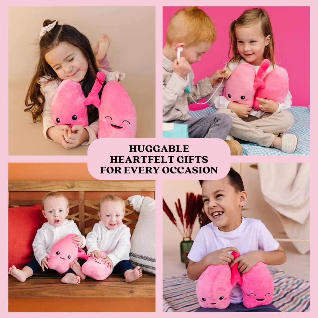 nerdbugs Lung Plush – We Be-Lung Together | Pulmonologist Gift, Respiratory Therapist Gifts