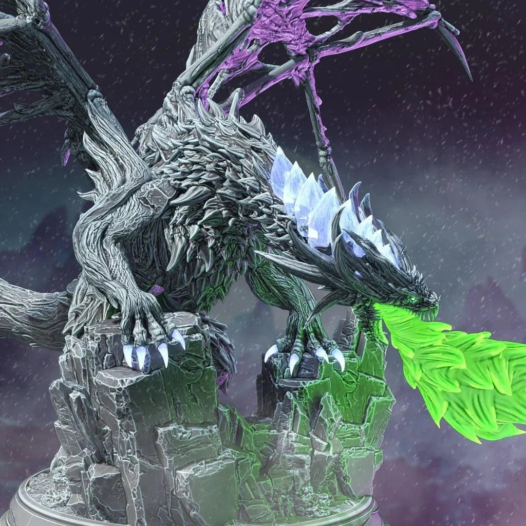 Nerevin – Undead Dragon - 3D Monster Dragon Miniature