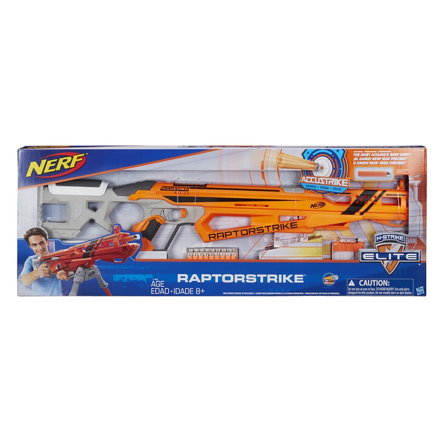 Nerf AccuStrike RaptorStrike Blaster – Precision Darts & Bipod