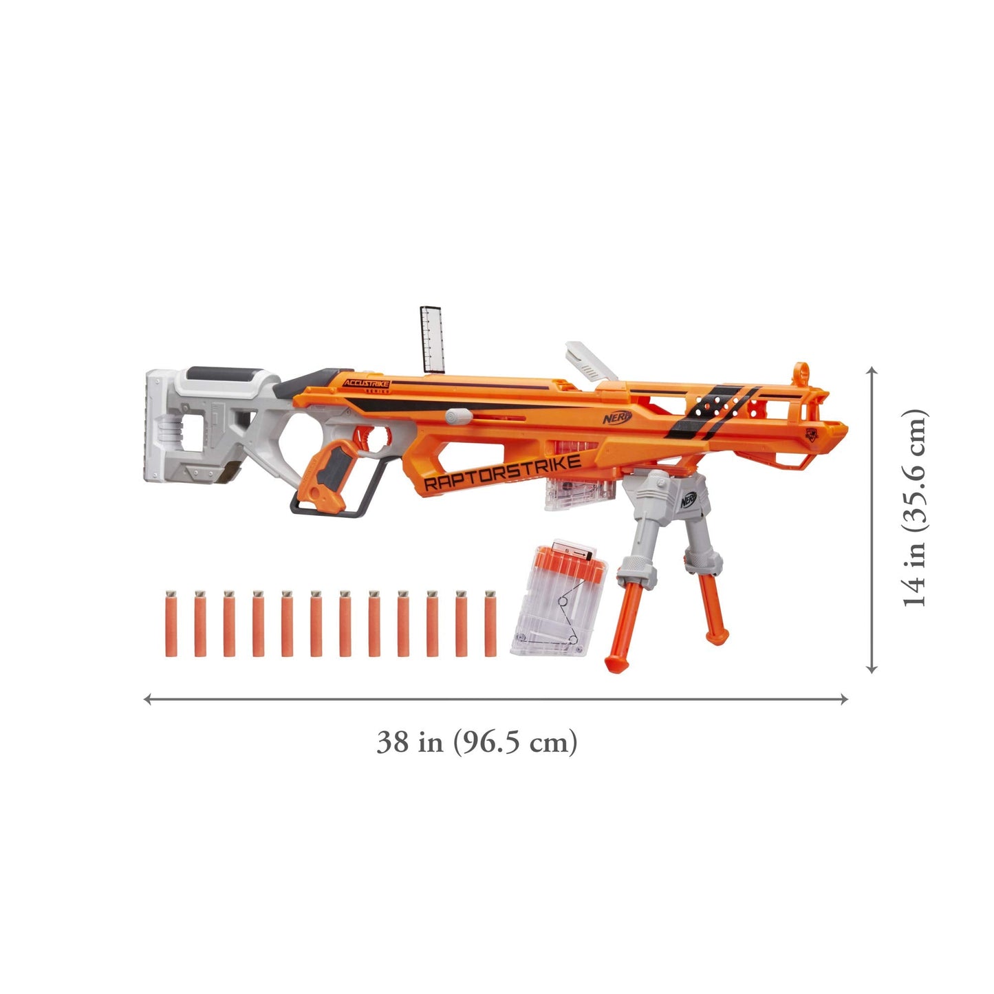 Nerf AccuStrike RaptorStrike Blaster – Precision Darts & Bipod