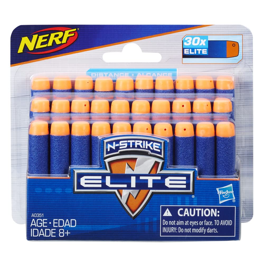 Nerf Darts 30 Pack Refill for Elite Blasters | Official N-Strike Elite Darts
