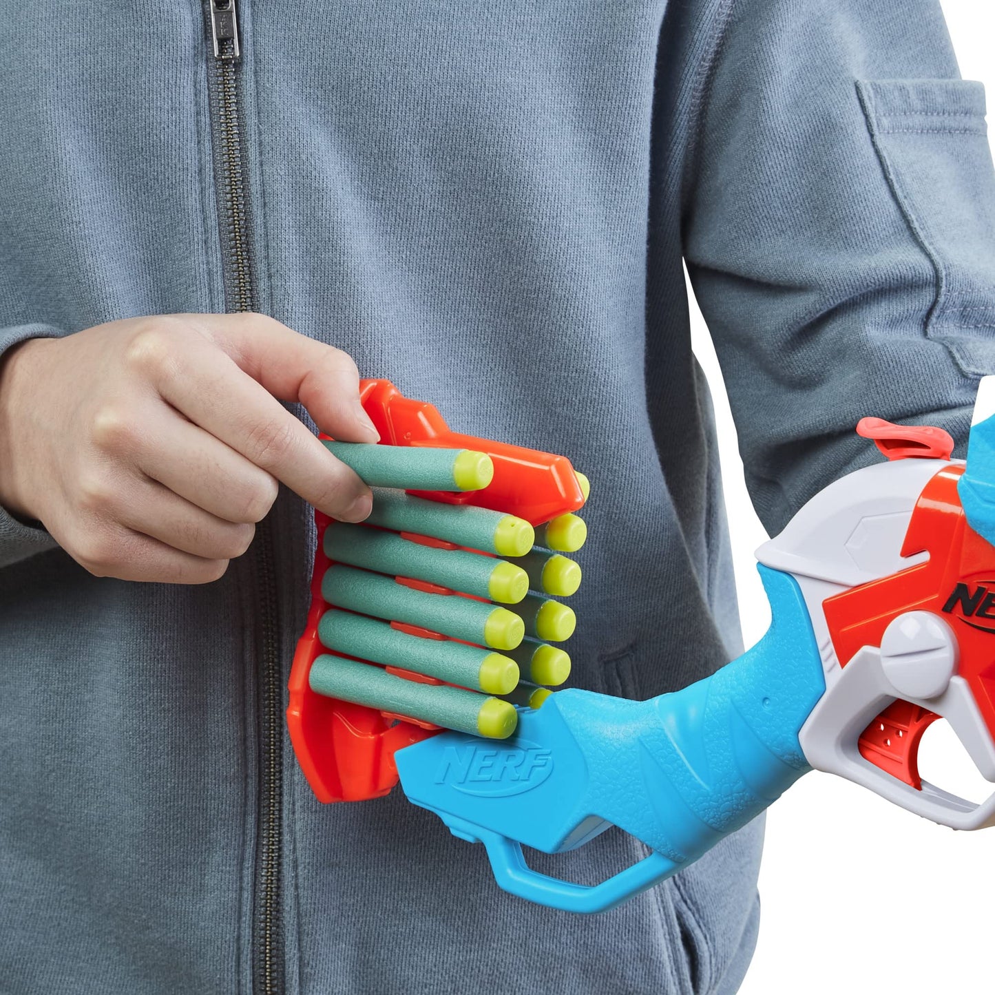 Nerf DinoSquad Tricera-Blast Dart Blaster | 12 Nerf Elite Darts | Outdoor Dino Toy for Kids 8+