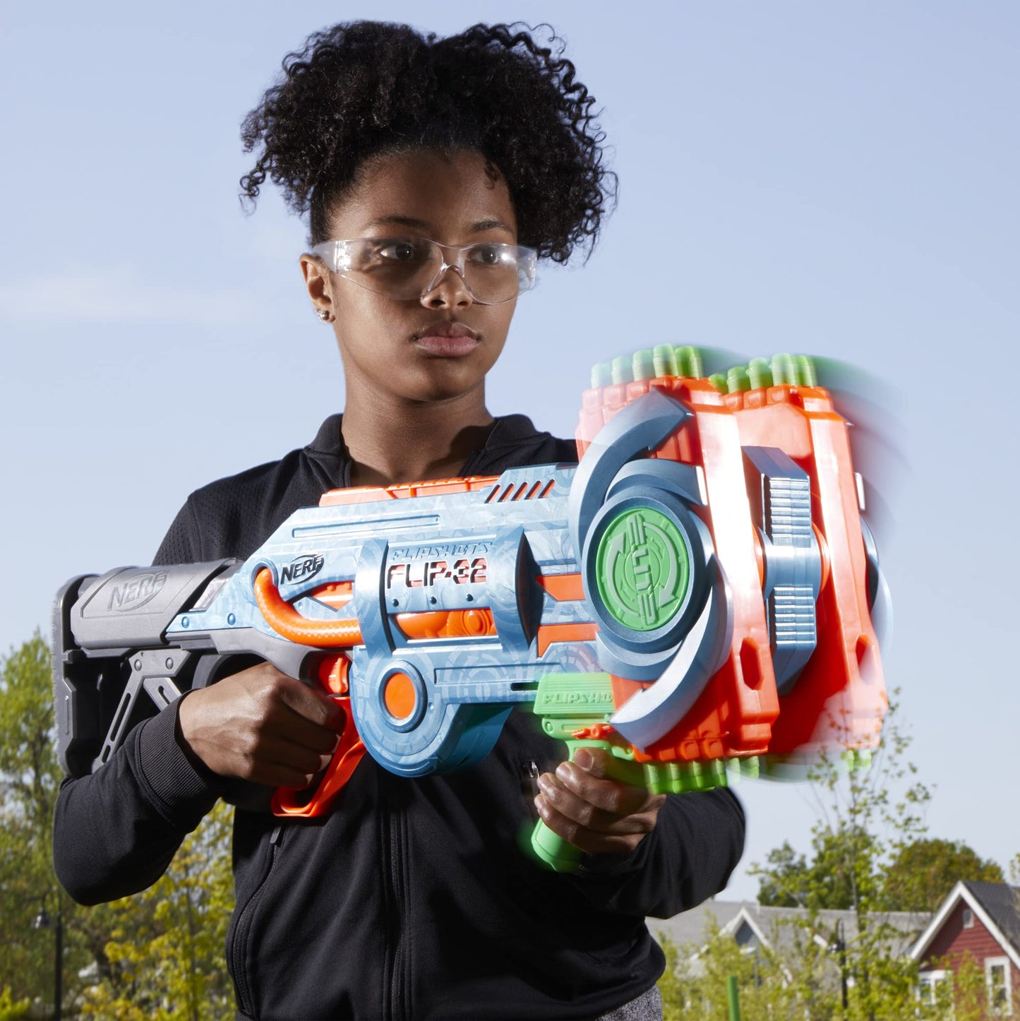 Nerf Elite 2.0 Flipshots Flip-32 Blaster – 32 Darts, 32 Barrels