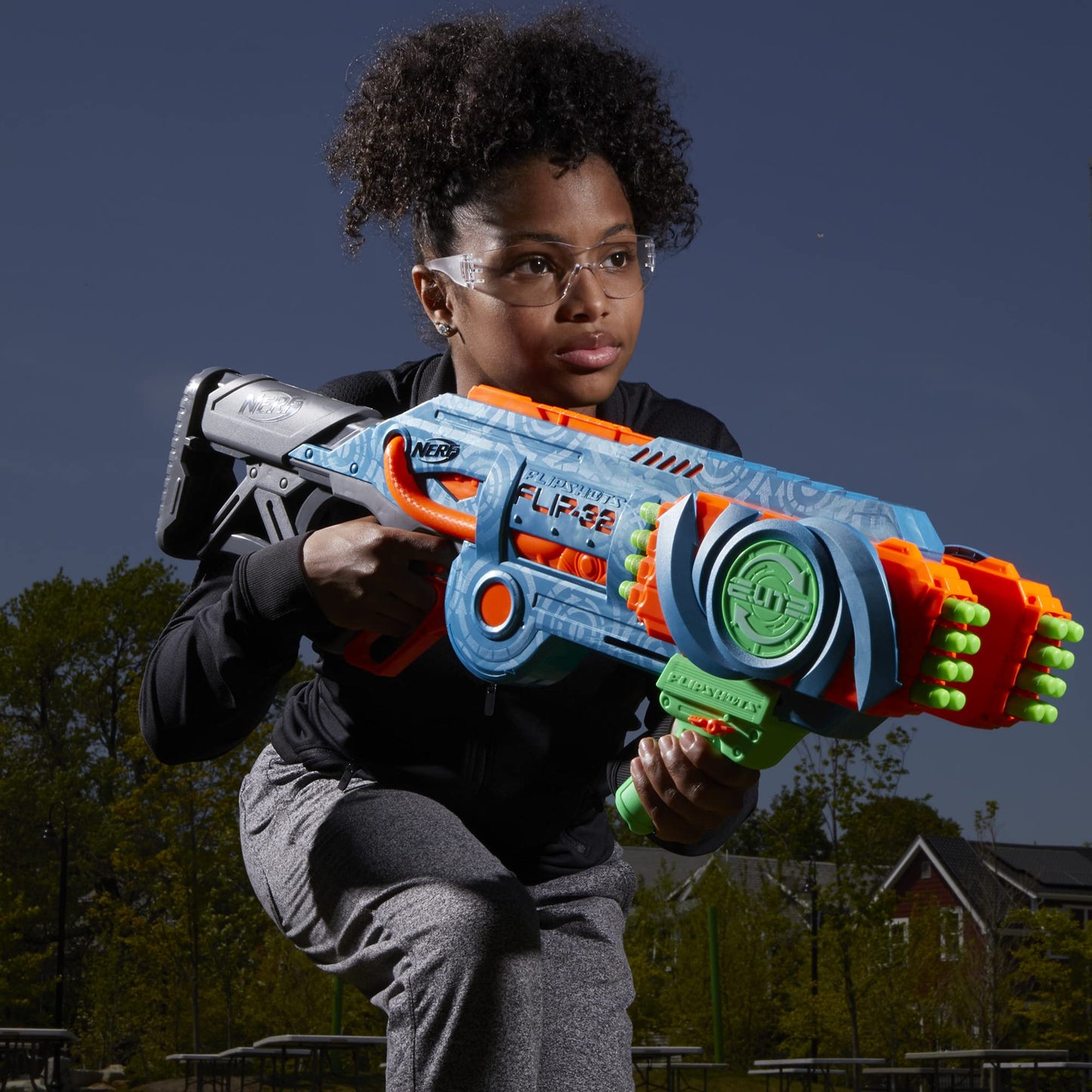 Nerf Elite 2.0 Flipshots Flip-32 Blaster – 32 Darts, 32 Barrels