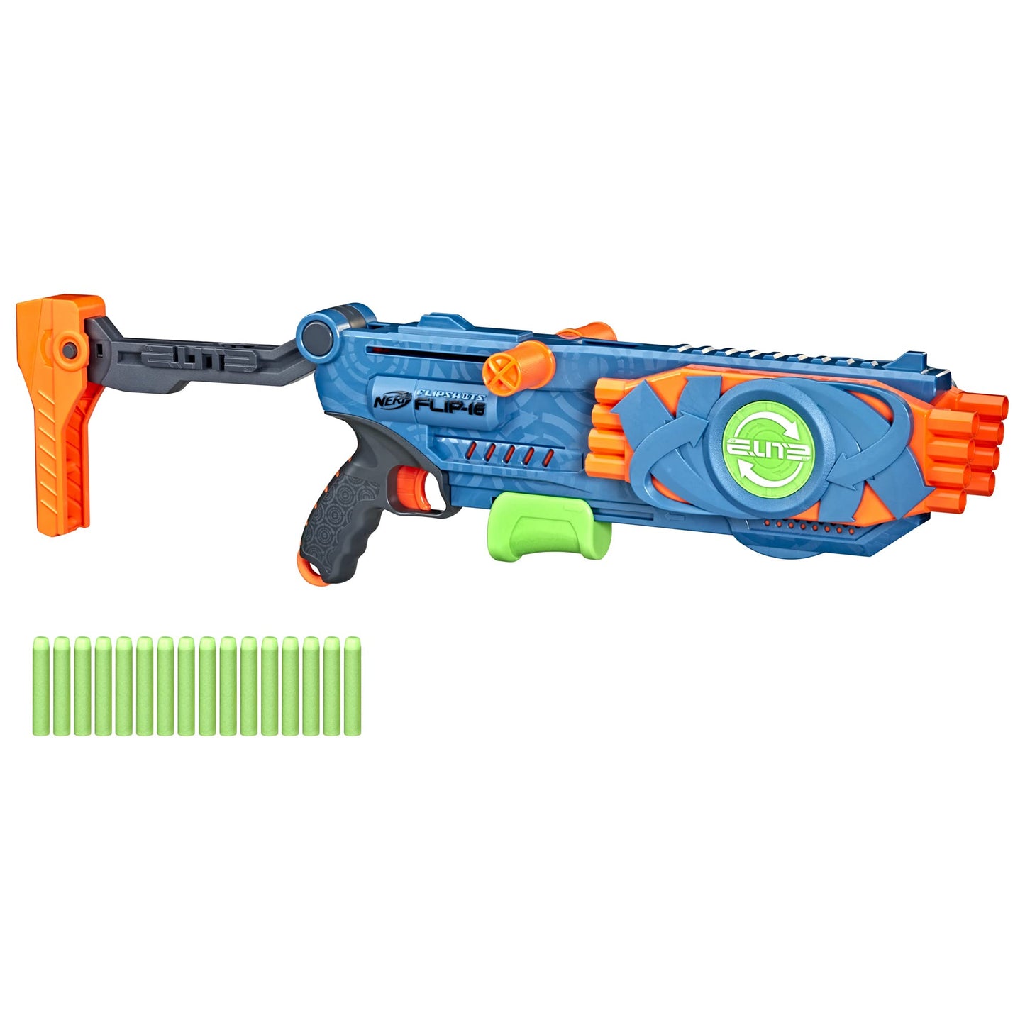 Nerf Elite 2.0 Flipshots Flip-16 Blaster — 16-Barrel, 16-Dart Capacity