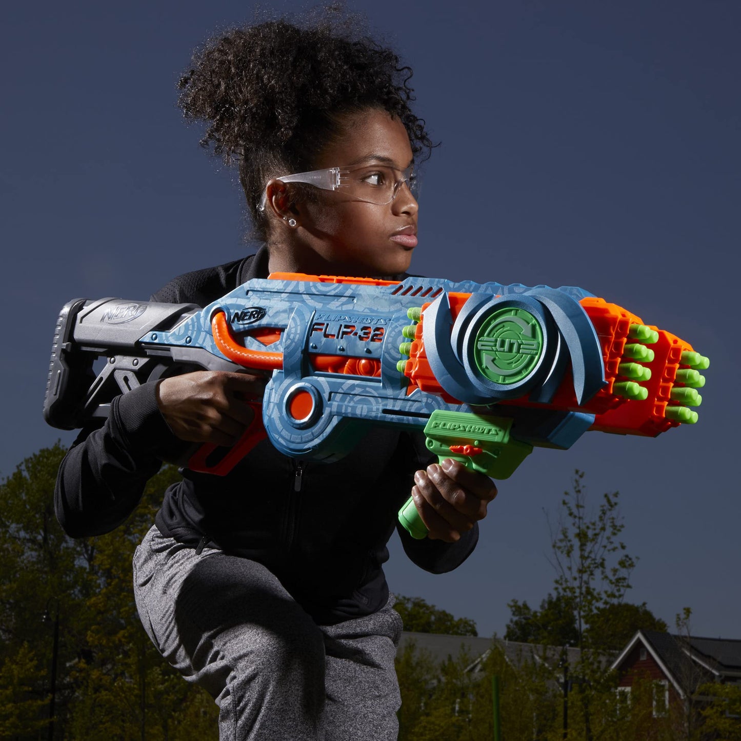 Nerf Elite 2.0 Flipshots Flip-32 Blaster – 32 Darts, 32 Barrels