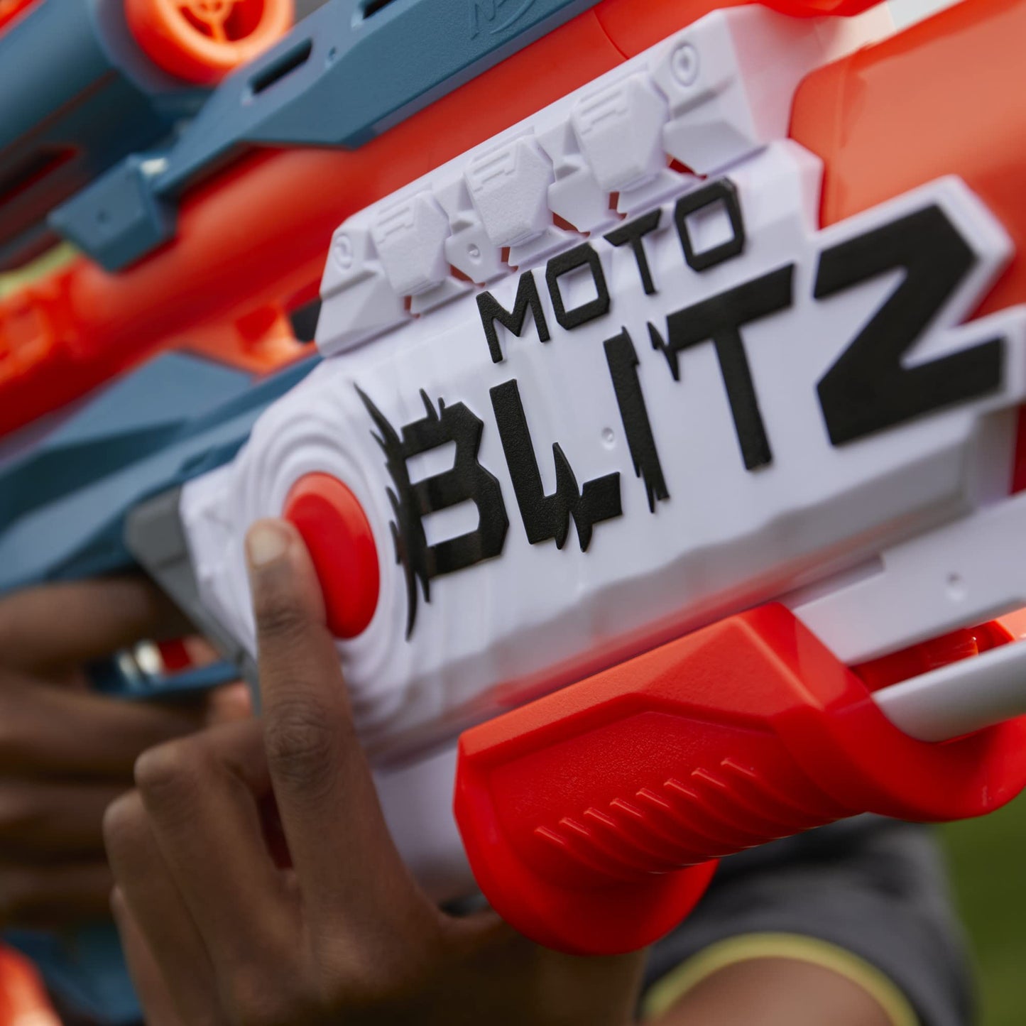 Nerf Elite 2.0 Motoblitz Blaster with Scope — 2 Modes, 10-Dart Motorized & 6-Dart Airblitz
