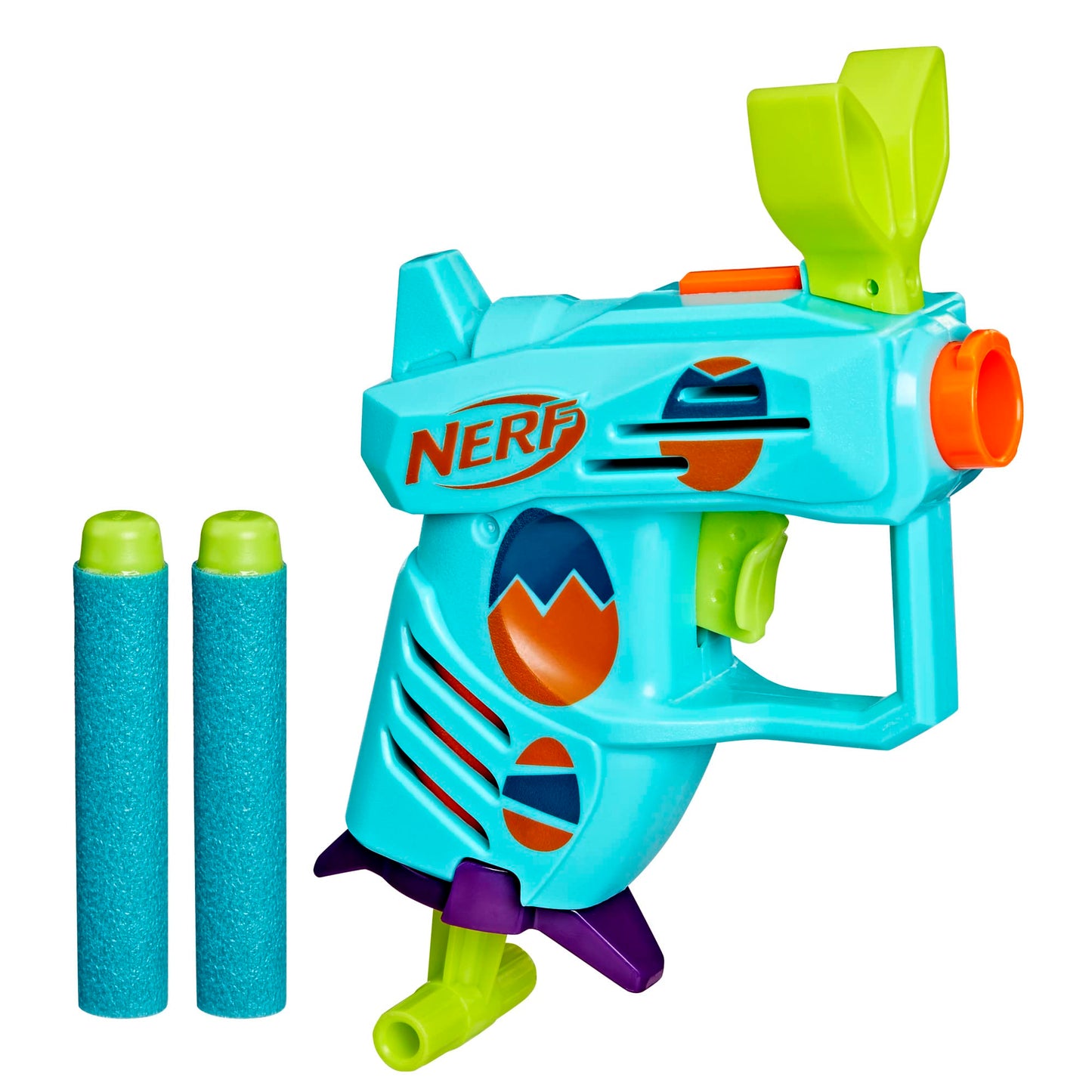 Nerf Elite 2.0 Easter Egg Hunt Blaster | 2 Darts, Pull-to-Prime