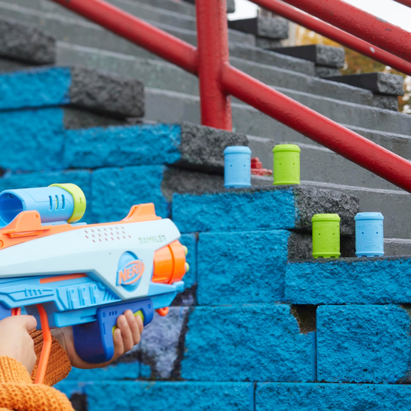 NERF Elite Junior Rookie Pack – Easy-Play Foam Blaster, 32 Darts, 4 Targets | Ages 6+