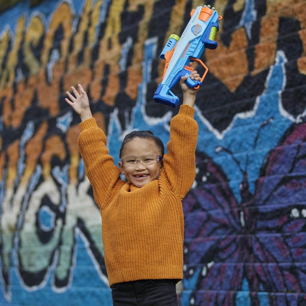 NERF Elite Junior Rookie Pack – Easy-Play Foam Blaster, 32 Darts, 4 Targets | Ages 6+