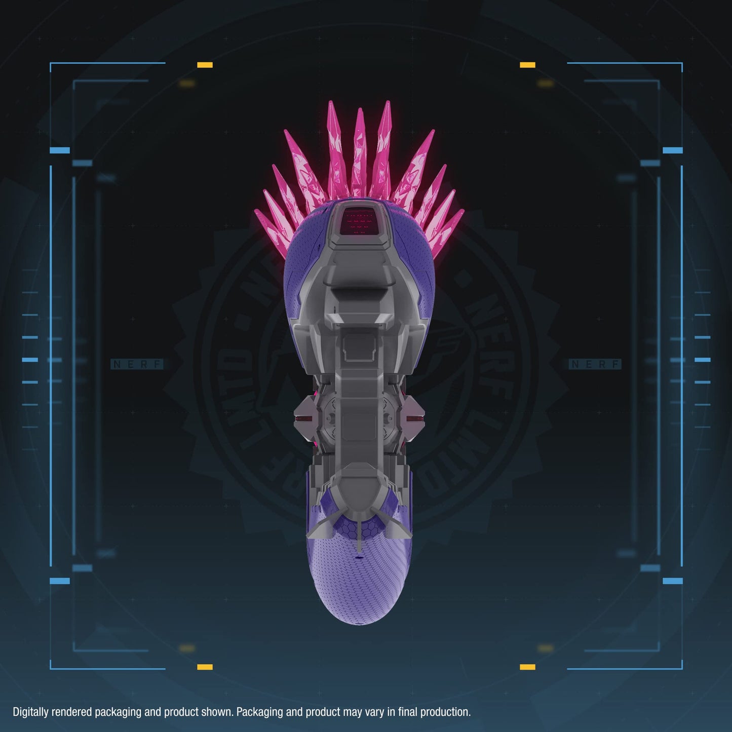 Nerf F5487 LMTD Halo Needler Dart Blaster – 10-Dart Drum, In-Game Content, Ages 8+
