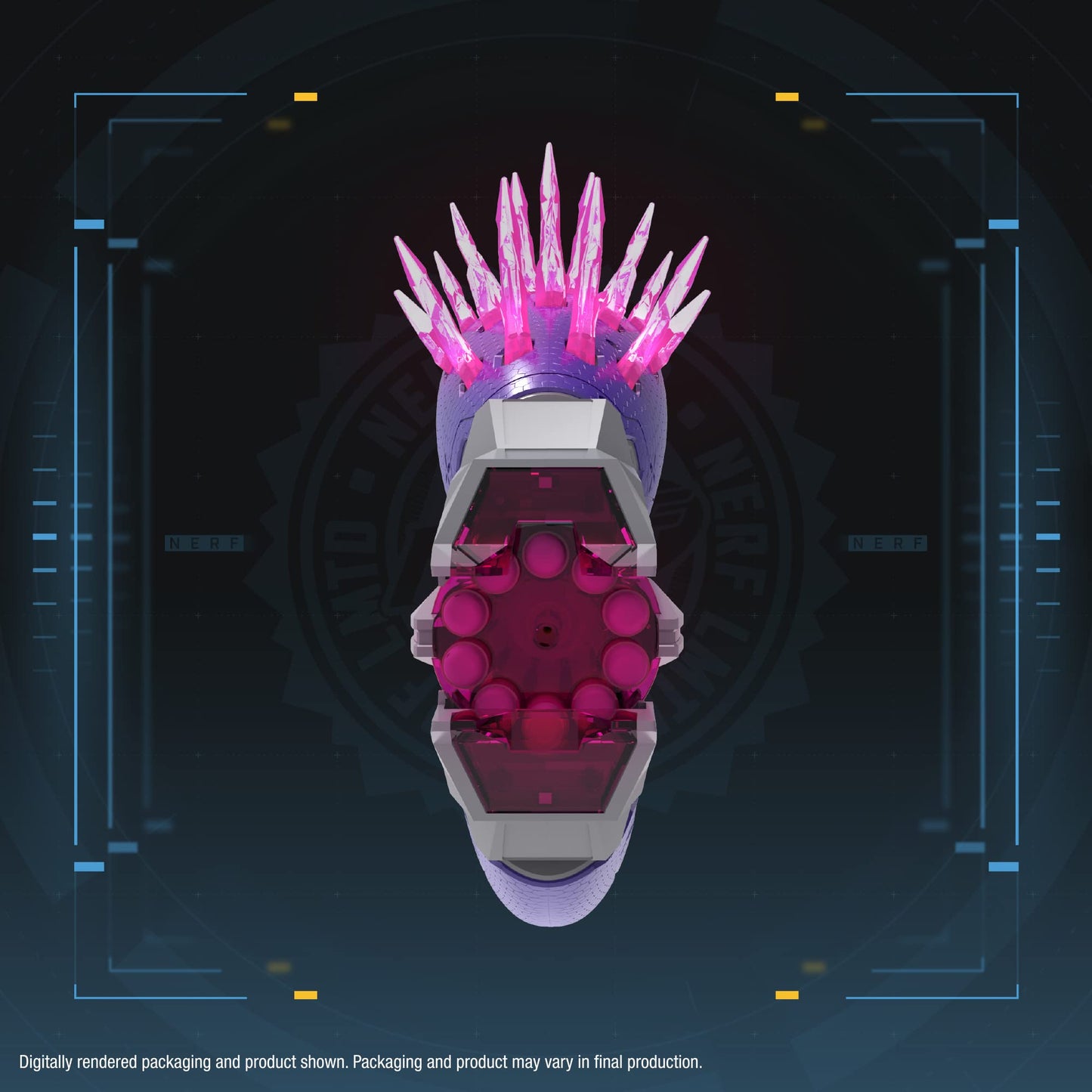 Nerf F5487 LMTD Halo Needler Dart Blaster – 10-Dart Drum, In-Game Content, Ages 8+