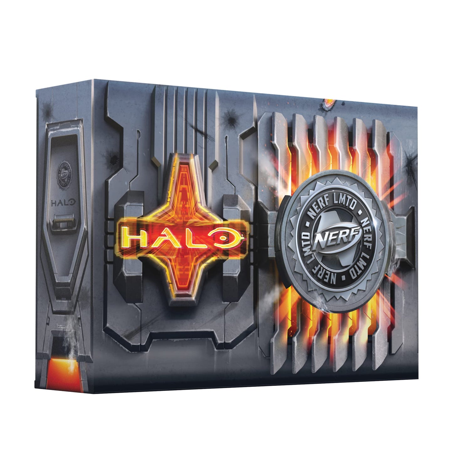 Nerf F5487 LMTD Halo Needler Dart Blaster – 10-Dart Drum, In-Game Content, Ages 8+