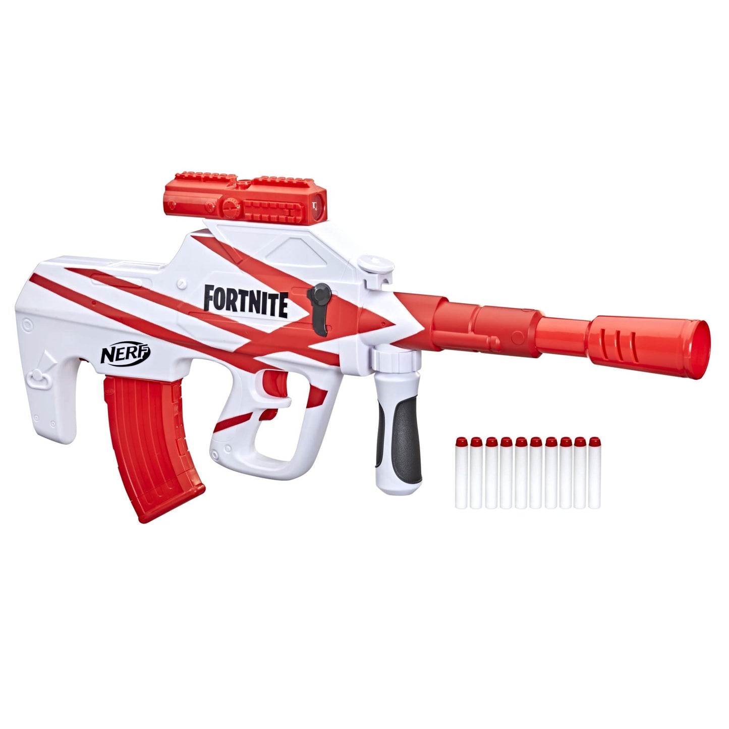 Nerf Fortnite B-AR Motorized Dart Blaster with Converge Wrap – 10-Dart Clip & Darts