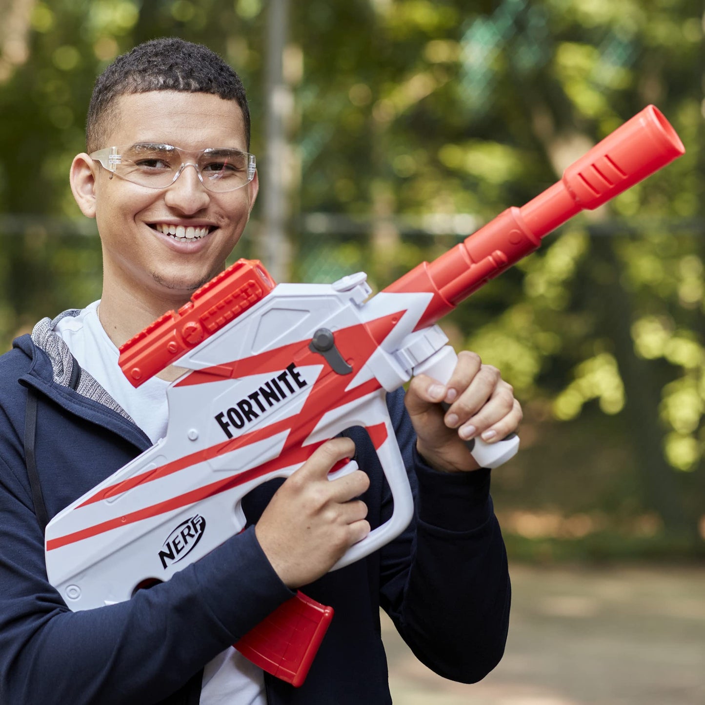 Nerf Fortnite B-AR Motorized Dart Blaster with Converge Wrap – 10-Dart Clip & Darts