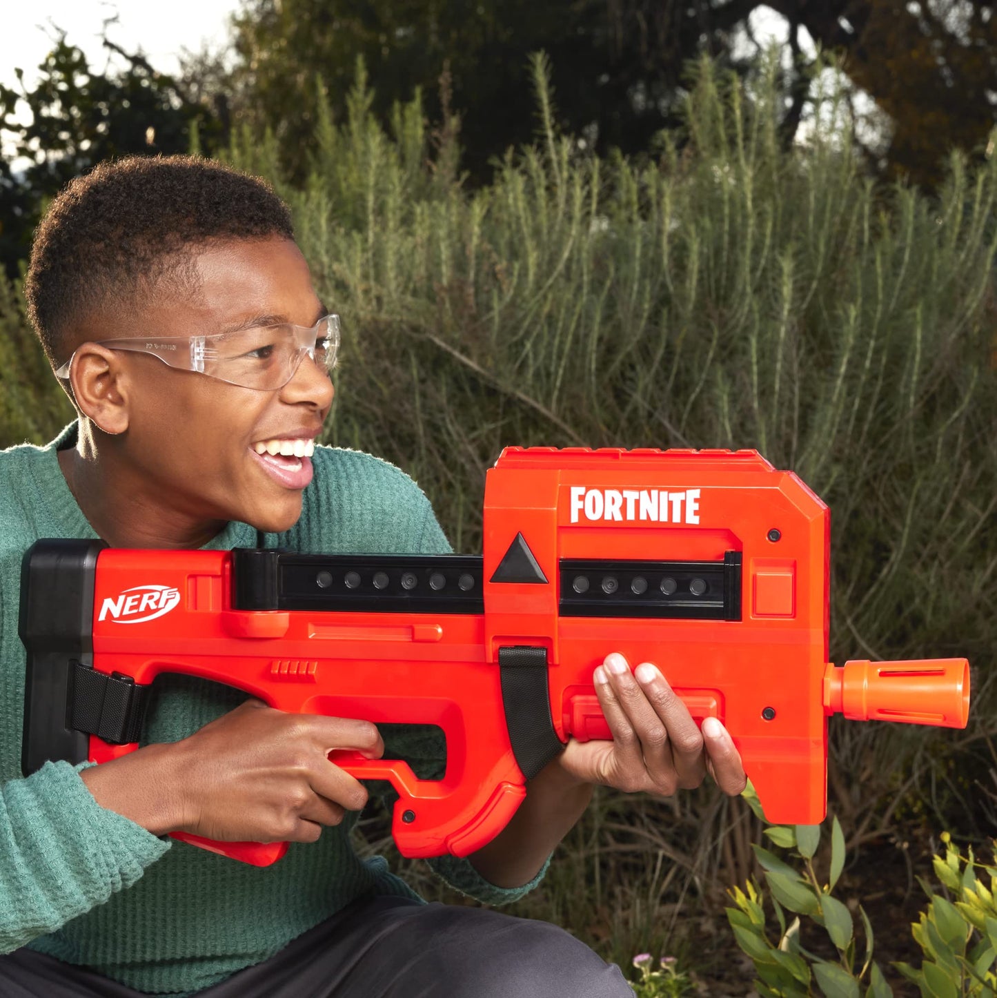 Nerf Fortnite Compact SMG Motorized Blaster – Ultra Red Wrap, 8-Dart Internal Clip & 8 Elite Darts