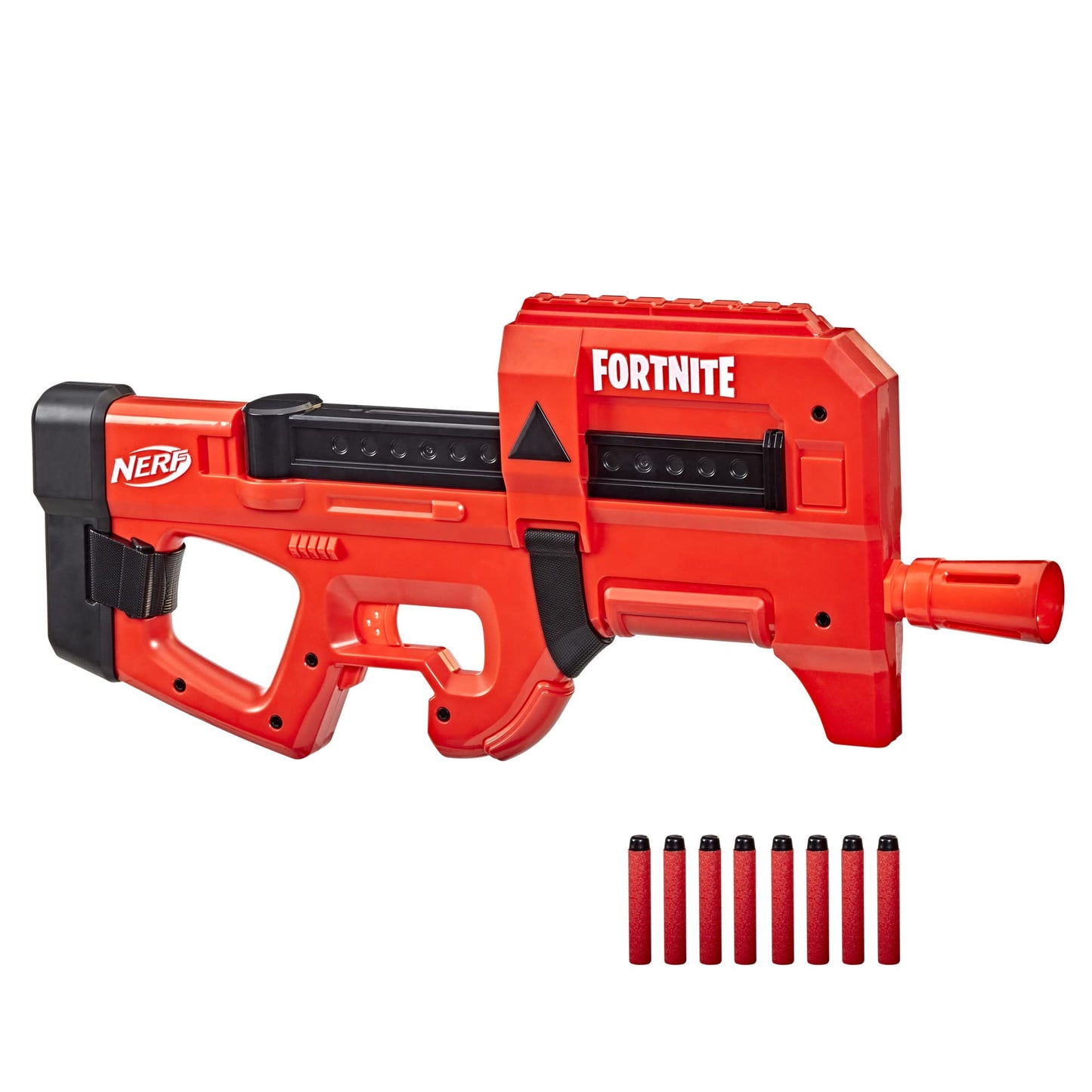 Nerf Fortnite Compact SMG Motorized Blaster – Ultra Red Wrap, 8-Dart Internal Clip & 8 Elite Darts