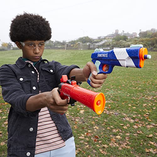 Nerf Fortnite Dual Pack: 2 Blasters & 6 Elite Darts for Outdoor Battles
