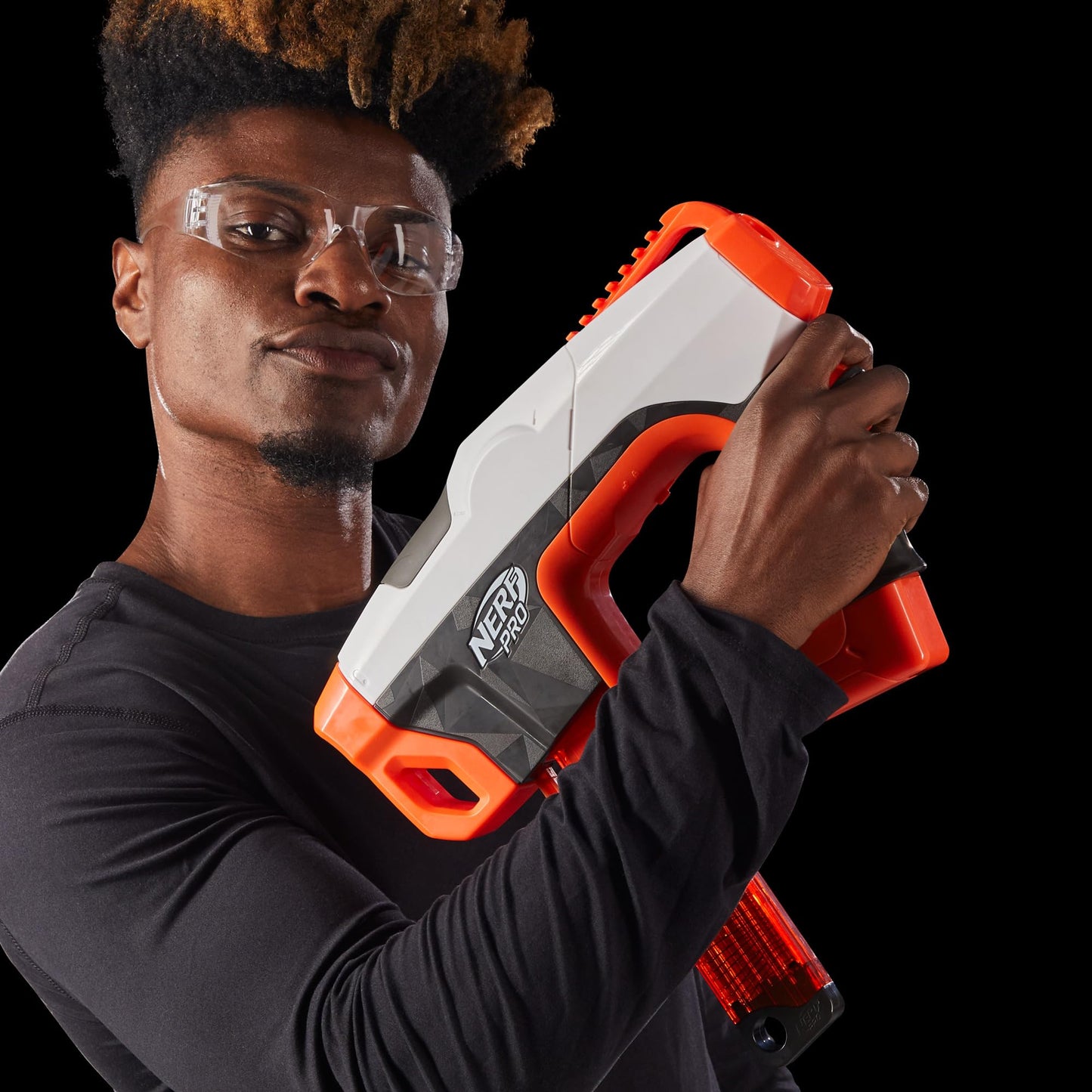 Nerf Pro Sender Half-Length Semi-Auto Dart Blaster — 150 FPS, 15-Dart Magazine