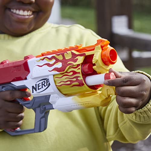 Nerf Mega CycloneShock Hotrod Blaster — 6-Dart Drum, AccuStrike Mega Darts, Amazon Exclusive