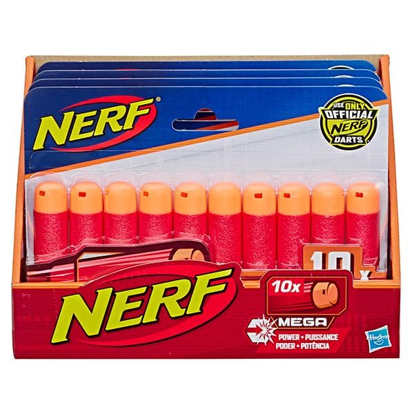Hasbro Nerf N-Strike Mega Series Darts 10-Pack | Official Nerf Darts