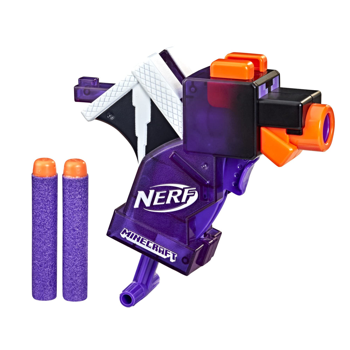 Nerf MicroShots Minecraft Ender Dragon Blaster — Mini Dart Blaster with 2 Elite Darts