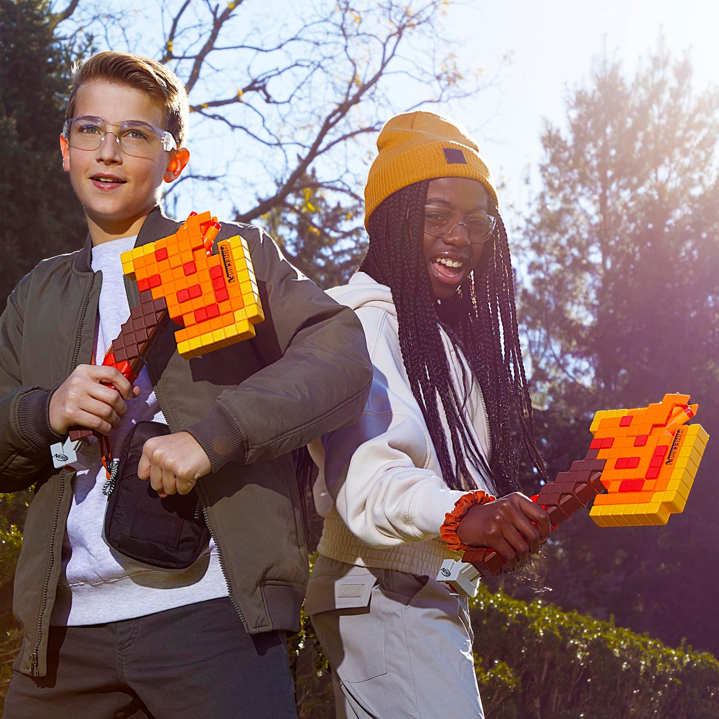 Nerf Minecraft Firebrand Axe – Dart-Blasting Toy with 3-Dart Capacity (No Batteries)