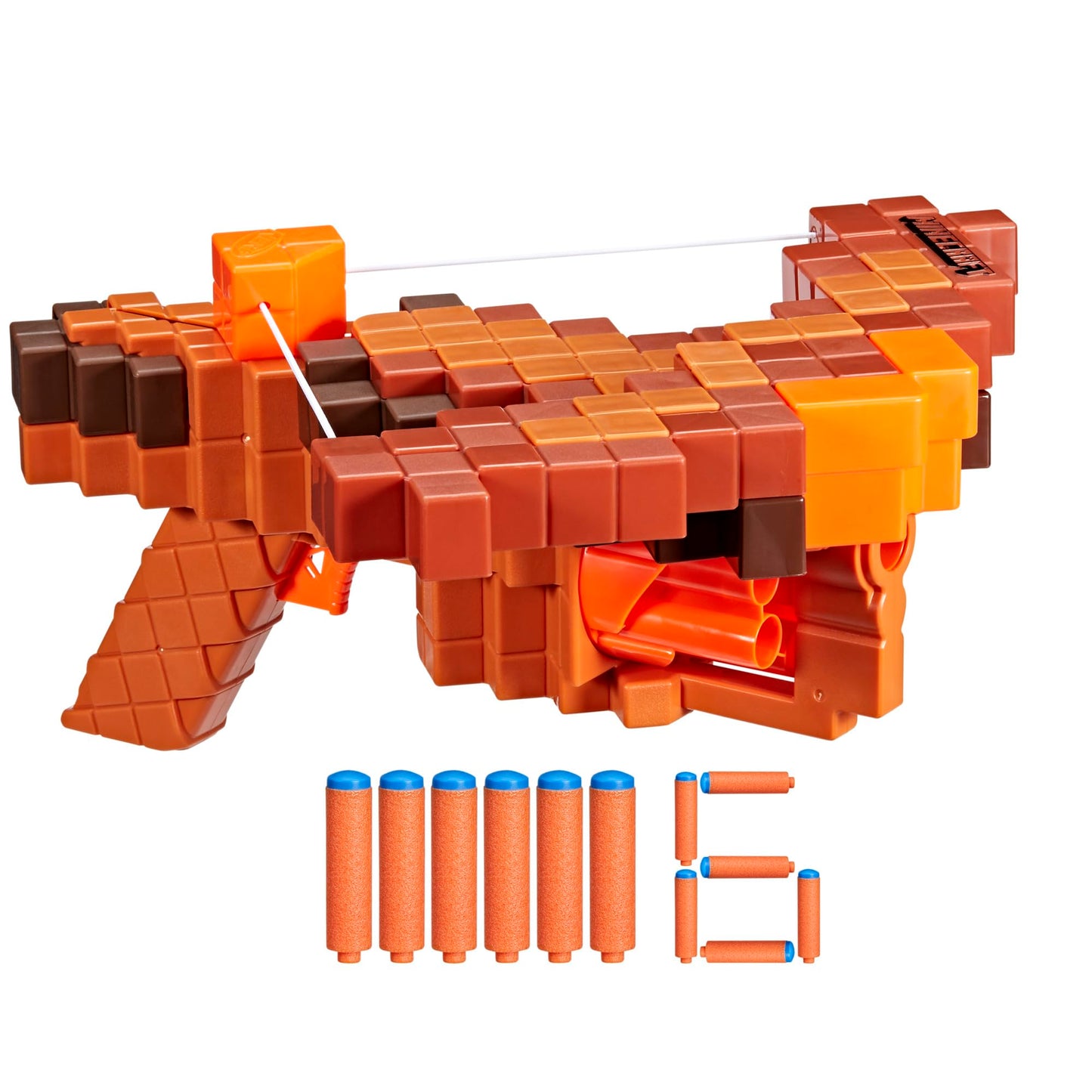 Nerf Minecraft Pillager's Crossbow Blaster — 6 Darts, N1 Compatible, Ages 8+