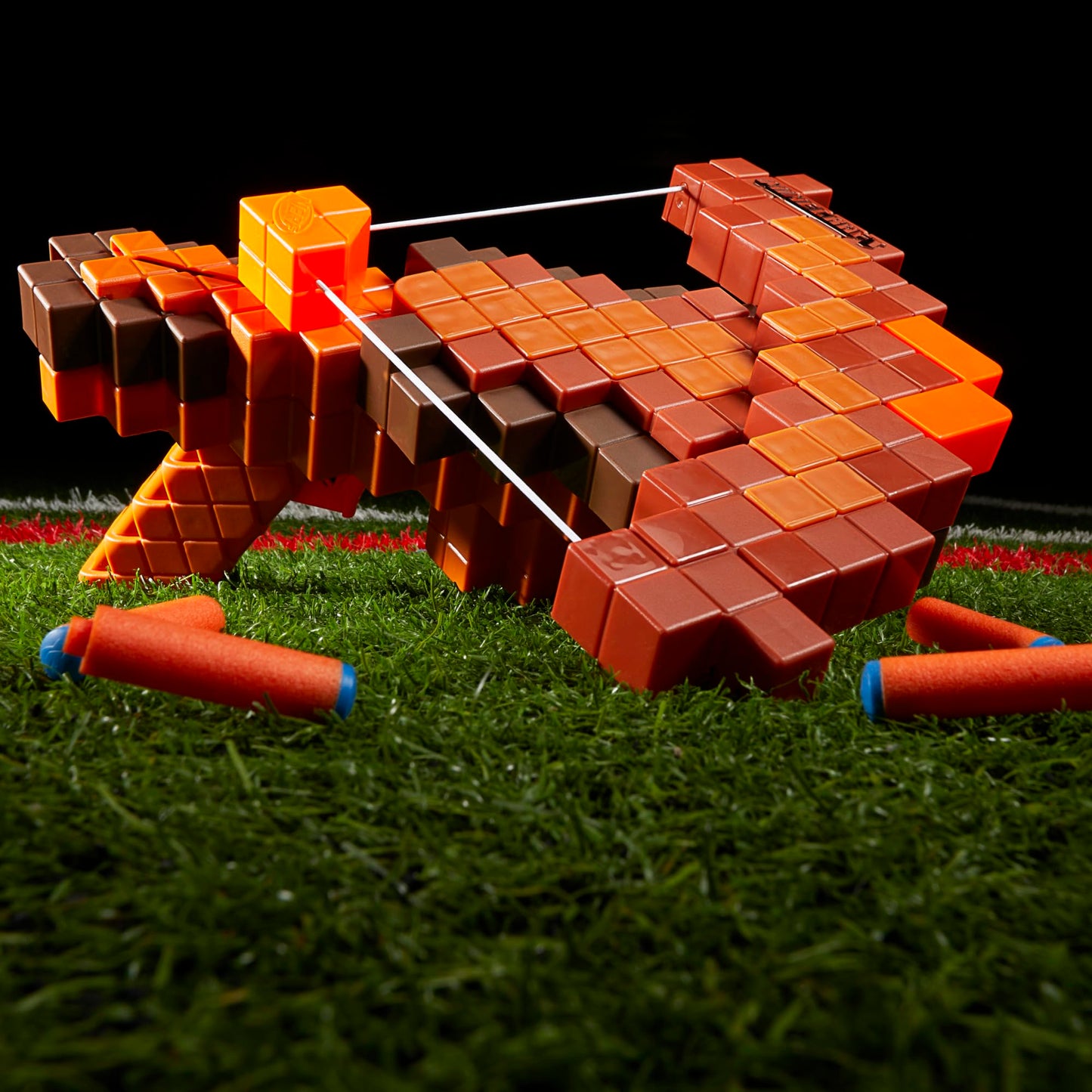 Nerf Minecraft Pillager's Crossbow Dart Blaster — 6-Dart Capacity, N1 Darts, Ages 8+