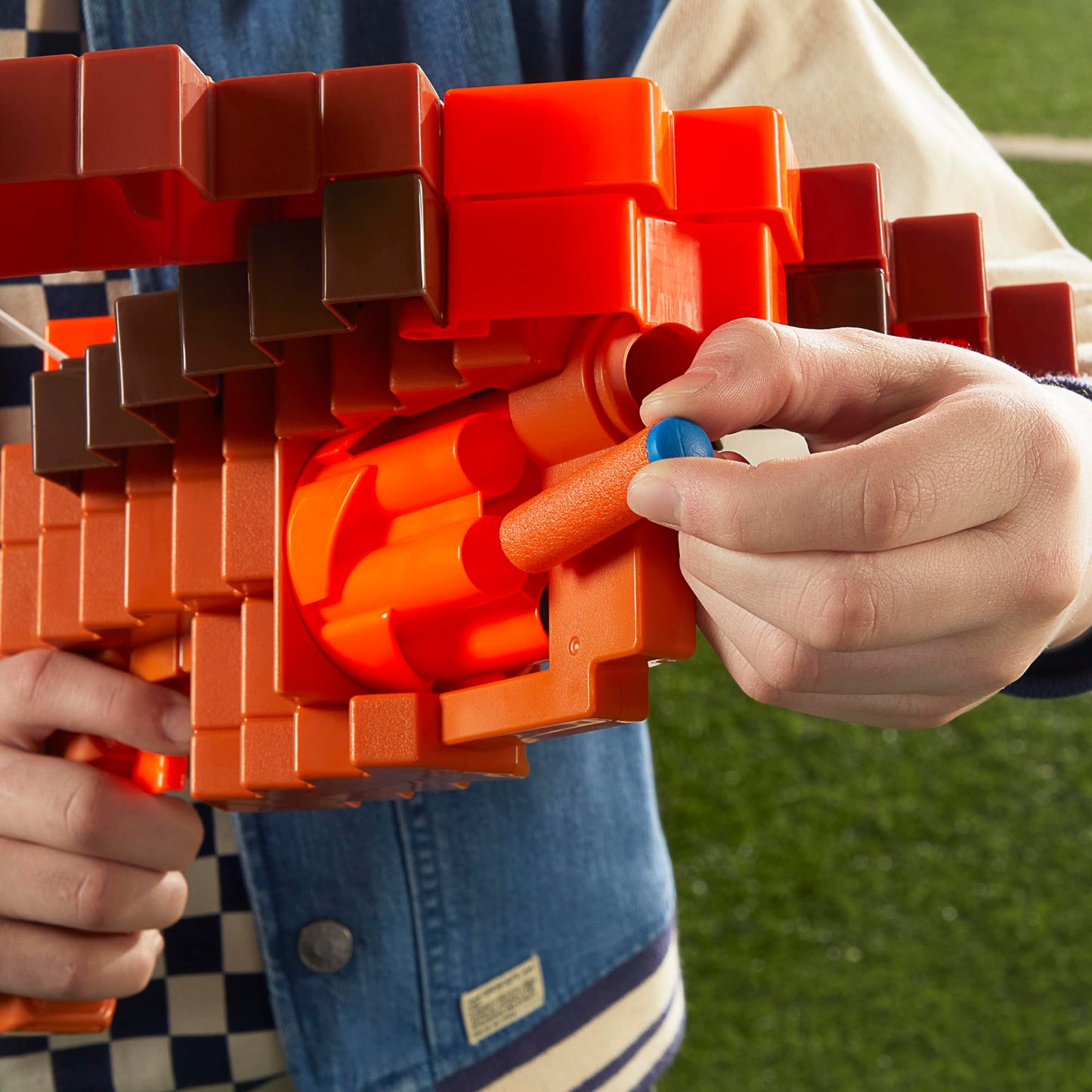 Nerf Minecraft Pillager's Crossbow Blaster — 6 Darts, N1 Compatible, Ages 8+