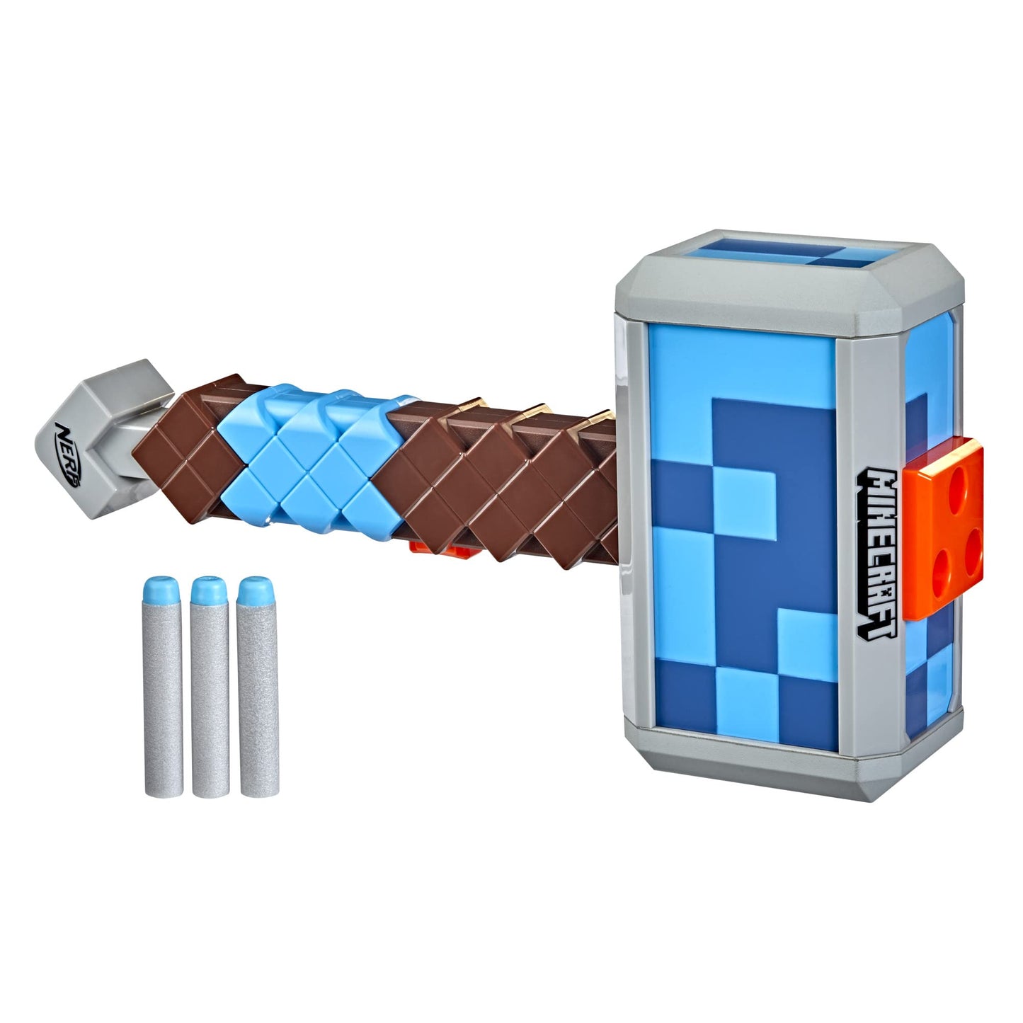 Nerf Minecraft Stormlander Hammer – Dart-Blasting Blaster (3 Darts, Amazon Exclusive)