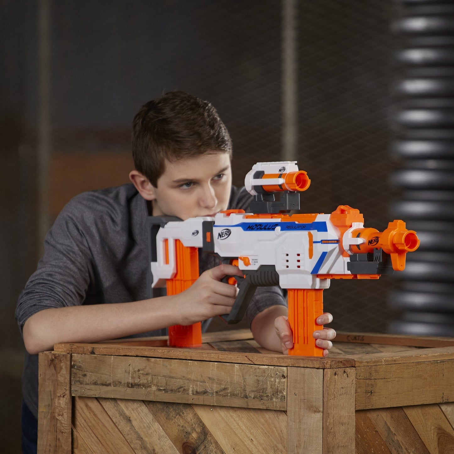 NERF Modulus Regulator Fully Motorized Blaster with 3 Firing Modes (Amazon Exclusive)