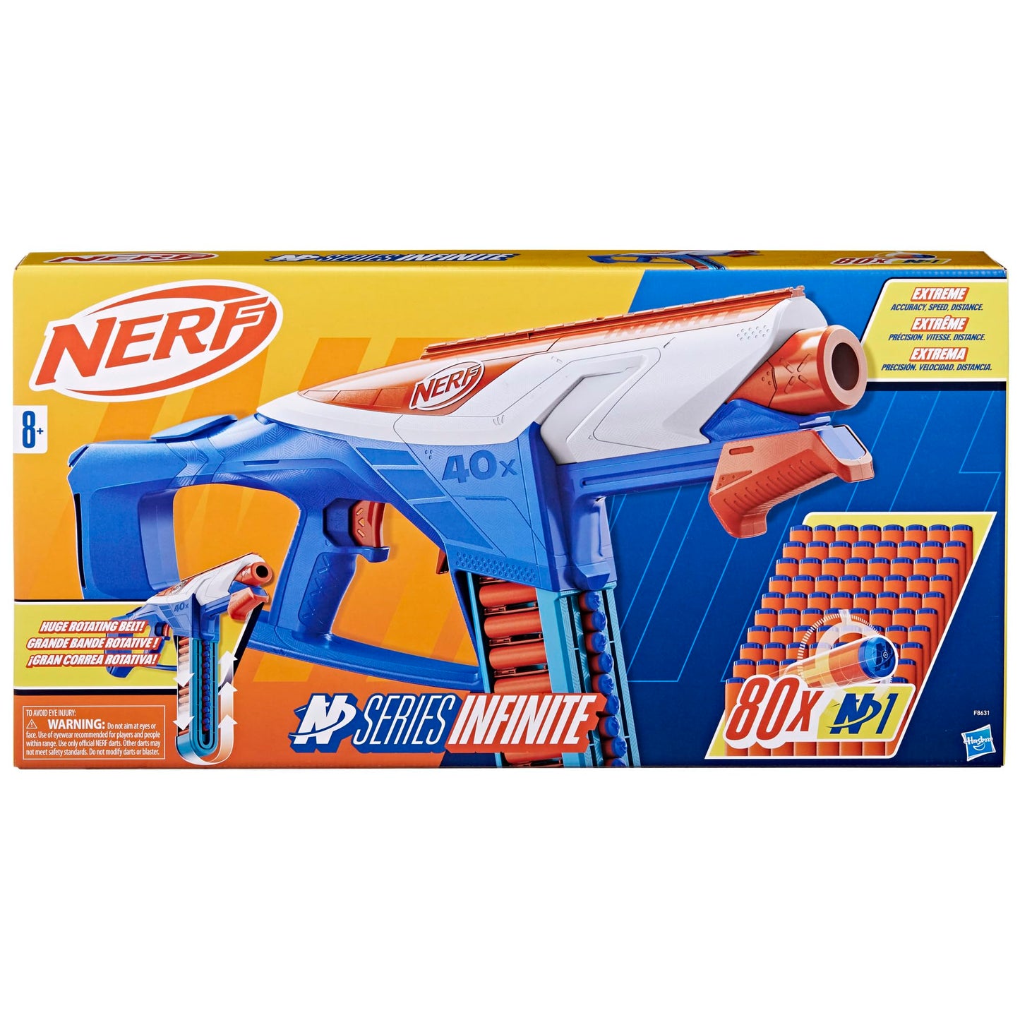 Nerf N Series Infinite Dart Blaster | 40-Dart Battle Belt + 80 N1 Darts