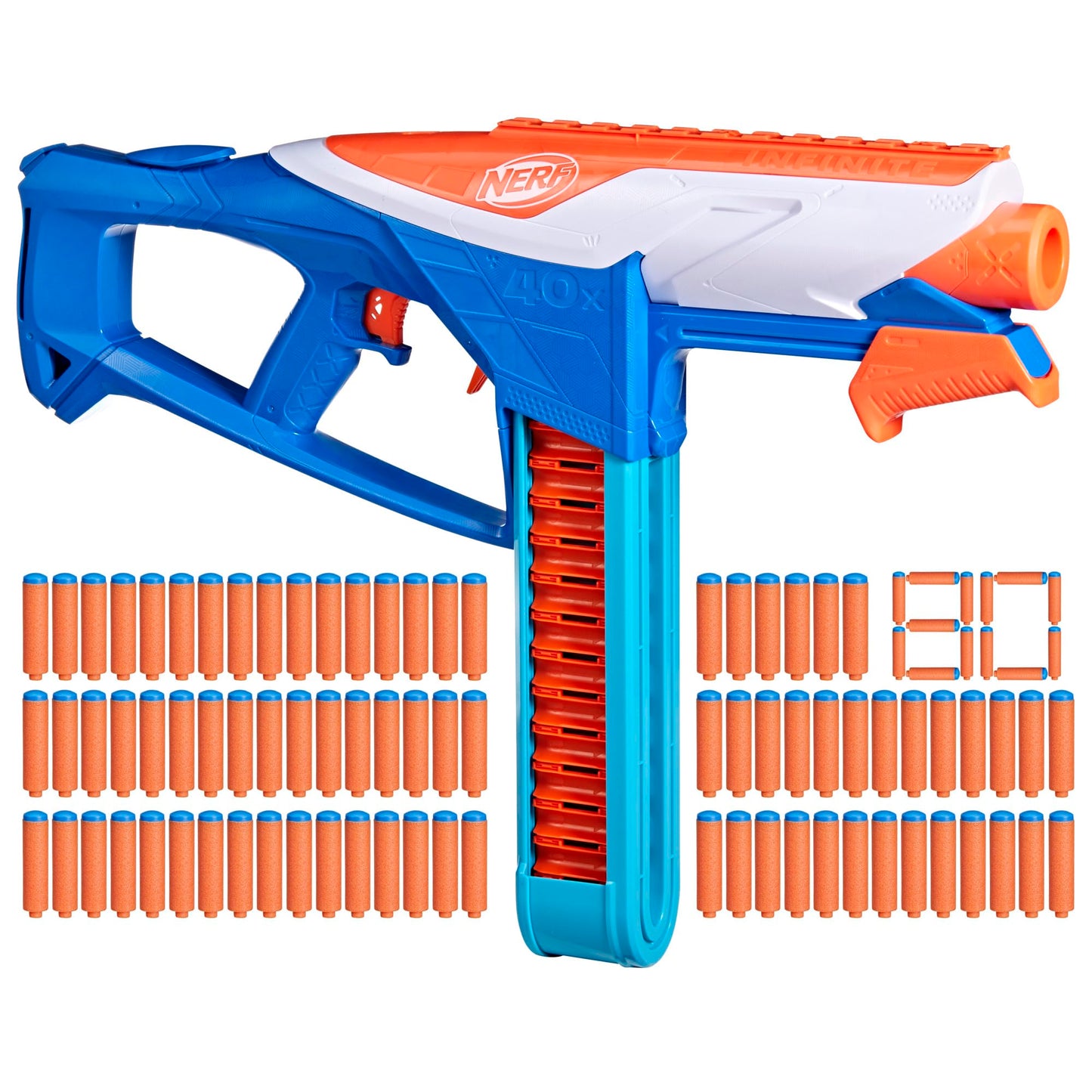 Nerf N Series Infinite Dart Blaster | 40-Dart Battle Belt + 80 N1 Darts